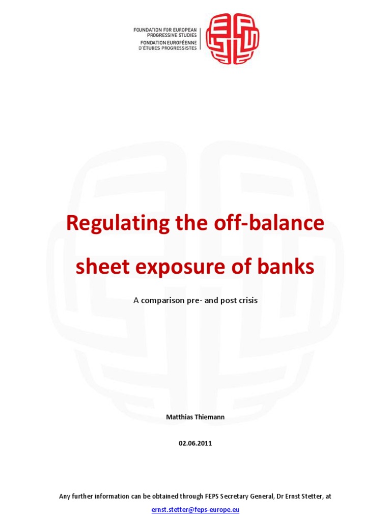 The Management Of Banks’ Off-Balance-Sheet Exposures – DHKCZ