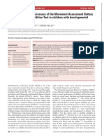 Develop Med Child Neuro - 2012 - WUANG - Reliability and Responsiveness of The Movement Assessment Battery For Children