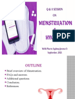 FAQs - Menstruation and Hygiene