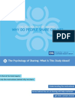 The psychology of sharing