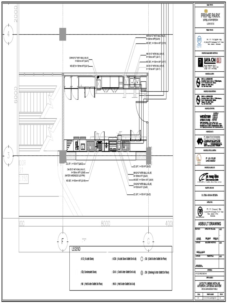 ABD PL-004.7 LAYOUT PLUMBING INSTALASI AIR BERSIH AIR BEKAS DAN VENT