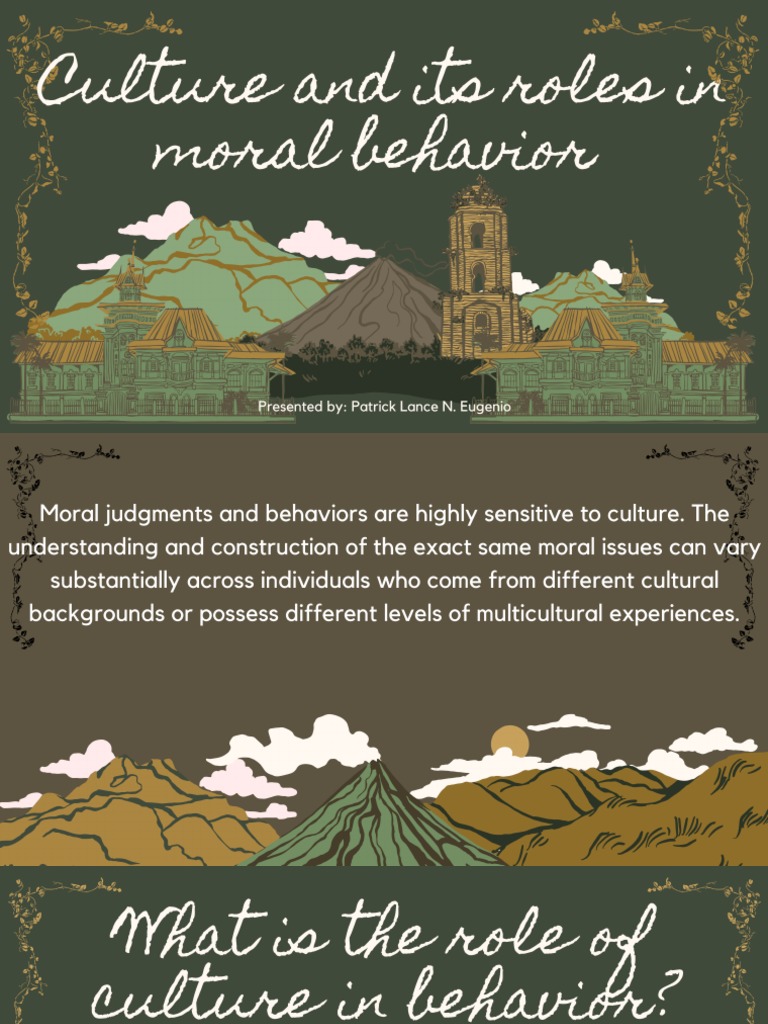 Culture and Its Roles in Moral Behavior | PDF