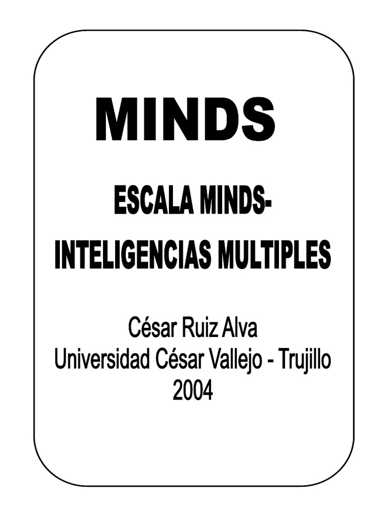 Escala MINDs de Inteligencias Múltiples | PDF | Inteligencia | Cognición