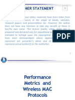 Chapter 05 WLAN MAC-Performance Metrics