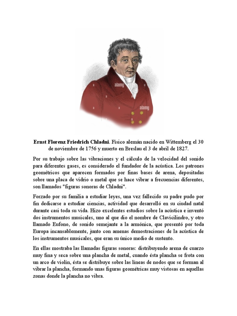 Ernst Florenz Friedrich Chladni BIOGRAFIA | PDF