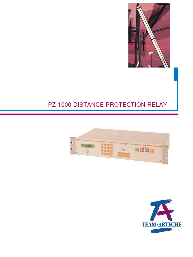 PZ1000 Distance Protection Relay Overview | PDF | Relay | Electric ...
