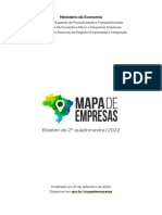 Mapa de Empresas Boletim Do 2o Quadrimestre de 2022