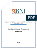 User Manual Vendor (Procurement Management)