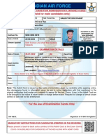 IAF PHASE-I ADMIT CARD FOR AGNIVEERVAYU 01/2022 EXAM