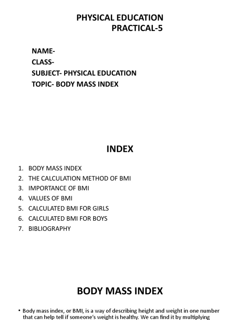 Understanding Body Mass Index (BMI) | PDF | Body Mass Index | Obesity