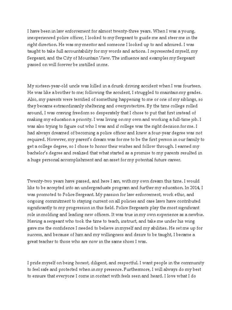 Personal Statement | PDF