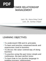 Lecture 4 - Customer Relationship Management