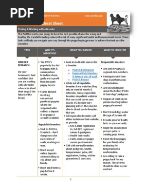 puppy buyers cheat sheet rev  9-29-2020 1 