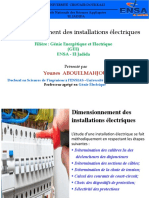 Dimensionnement Des Installations Électriques