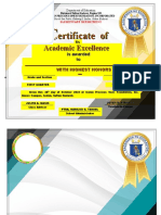 Award Certificates 