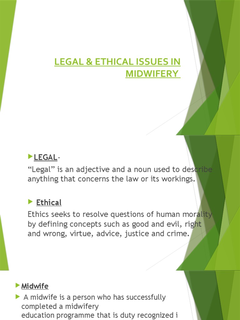 Legal ðical Issues Slide PDF
