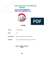 Universidad Laica Eloy Alfaro de Manabi: Facultad de Ingenieria Carrera de Ingeniería Civil