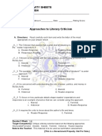 Learning Activity Sheets Grade 10 - ENGLISH: A. Directions: Read Carefully Each Item and Write The Letter of The Most
