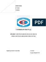 Medjunarodni Monetarni Sistem - SEMINARSKI