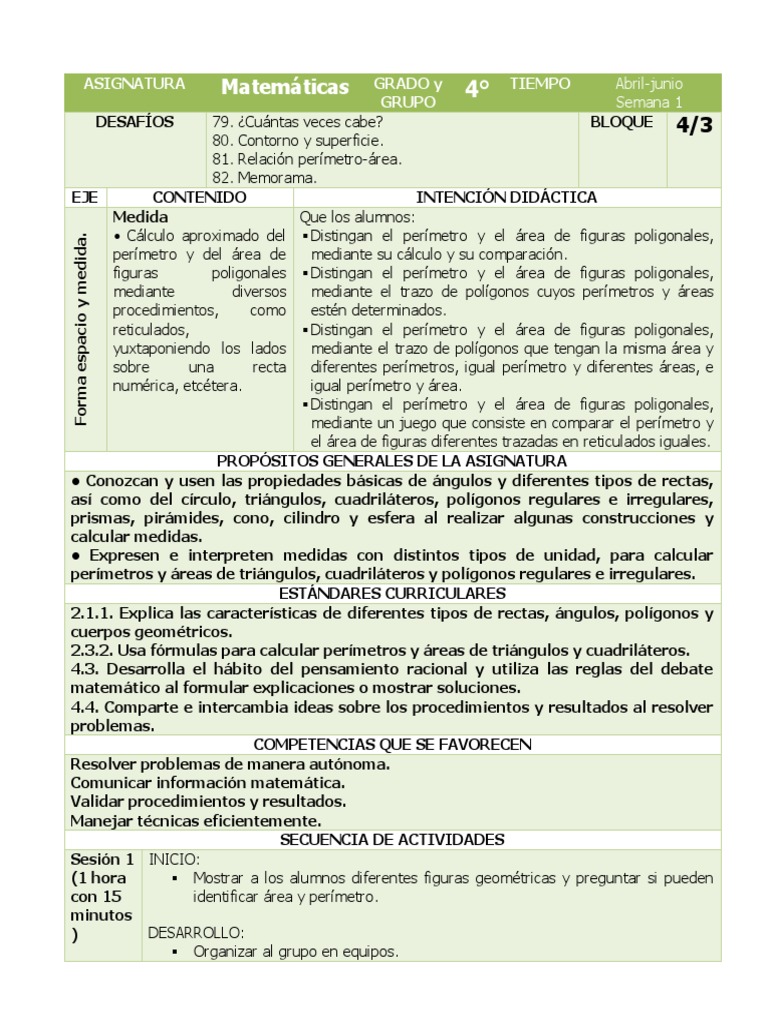 4to Grado Matemáticas | PDF | Secuencia | Triángulo