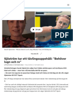 Sjöström Tar Ett Tävlingsuppehåll: "Behöver Lugn Och Ro" - SVT Sport