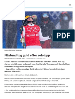 Näslund Tog Guld Efter Sololopp - SVT Sport