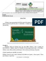 Aula 20 - 6º MAT - Grandezas Diretamente Proporcionais. Problemas Que Tratam Da Partição de Um Todo em Duas Partes Desiguais