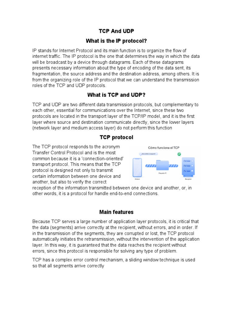 TCP and UDP - Ingles | PDF