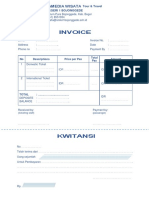 Invoice Tiket - Kwitansi