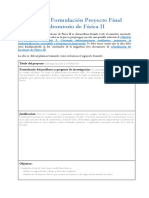 Formulación Proyecto Final Fisica II