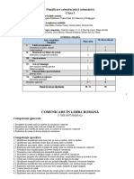 Planificare calendaristica clasa I Editura EDU 2022-2023