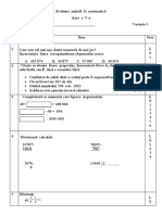 Evaluare Initiala cl.5. 2022