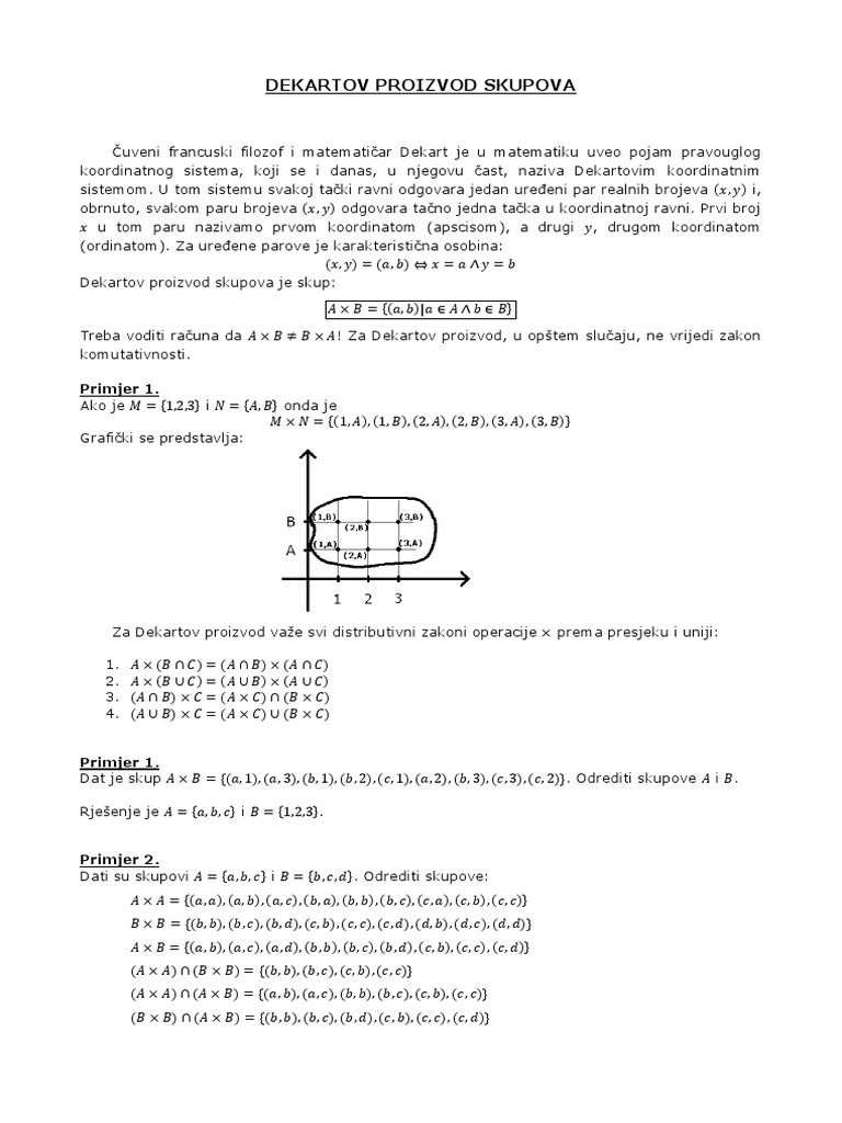 05 - Dekartov Proizvod Skupova | PDF