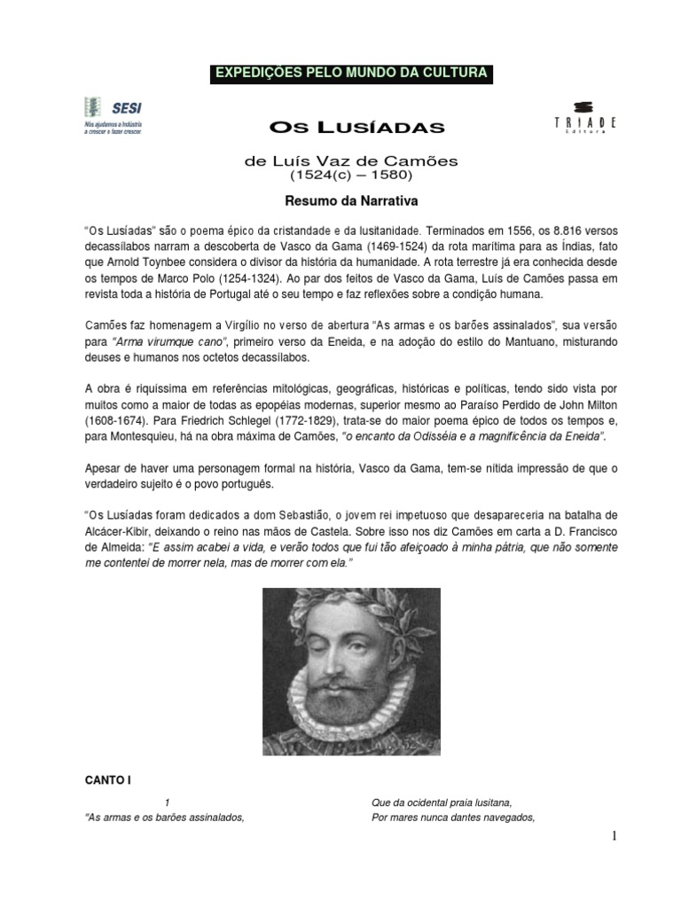 Os lus adas resumo pdf