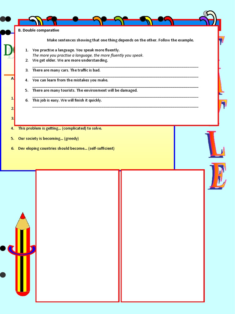 double-comparatives-exercises_80354 | PDF