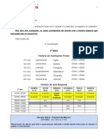 Comunicado - Avaliações Finais e Conteúdos IV U - 7o Ano