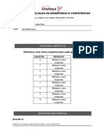 Sistemas de Avaliacao de Desempenho e Competencias 5836488 - Respostas