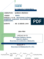 Reacciones de Eliminación E1 y E2 en Química Orgánica