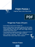 Fiqih Puasa I: Pengertian, Hukum, Syarat, Rukun & Adab