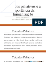 Cuidados Paliativos e A Importância Da Humanização: Enf Izabel Barbosa