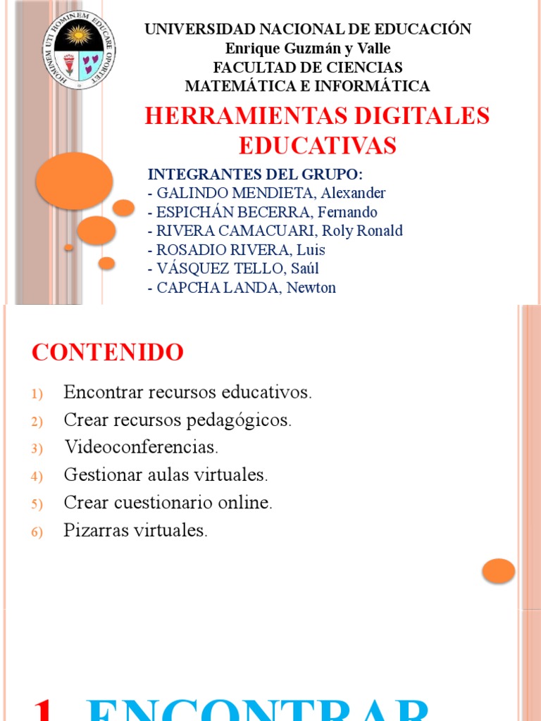 20 Herramientas Digitales Educativas | PDF
