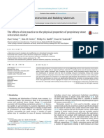 Construction Mortar Properties Impacted by Site Practices