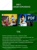 Dasar-Dasar Komunikasi