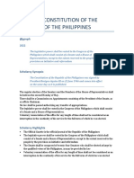 The 1987 Constitution of The Republic of The Philippines