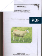 Proposal: Permohonan Pencairan Bantuan Ternak Domb'