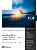 Resumen de Actualización de Proyecciones Económicas para Colombia - Julio 2022