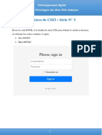Exercices CSS3 S3