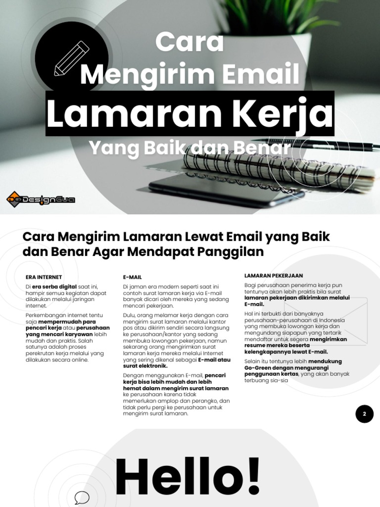 Tata Cara Mengirim Email Lamaran Kerja Pdf
