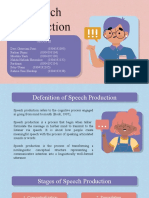 Group III Speech Production Stages and Theories