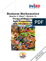 Business Mathematics: Forms of Business Data Presentation